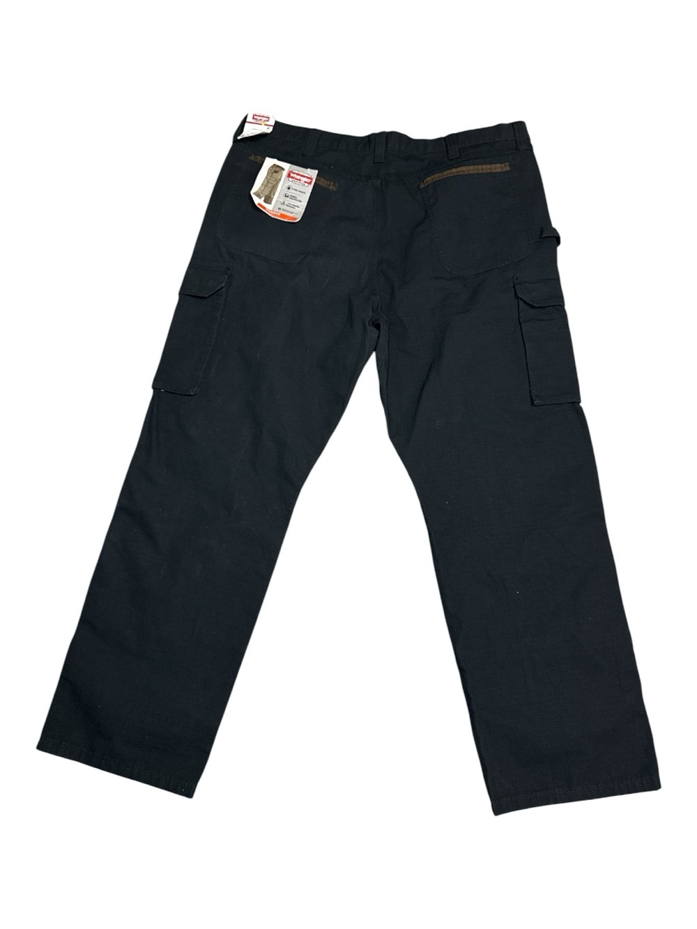 NEW! Wrangler Workwear Big Men's 42x32 Ranger Cargo Pants Relaxed Fit Black